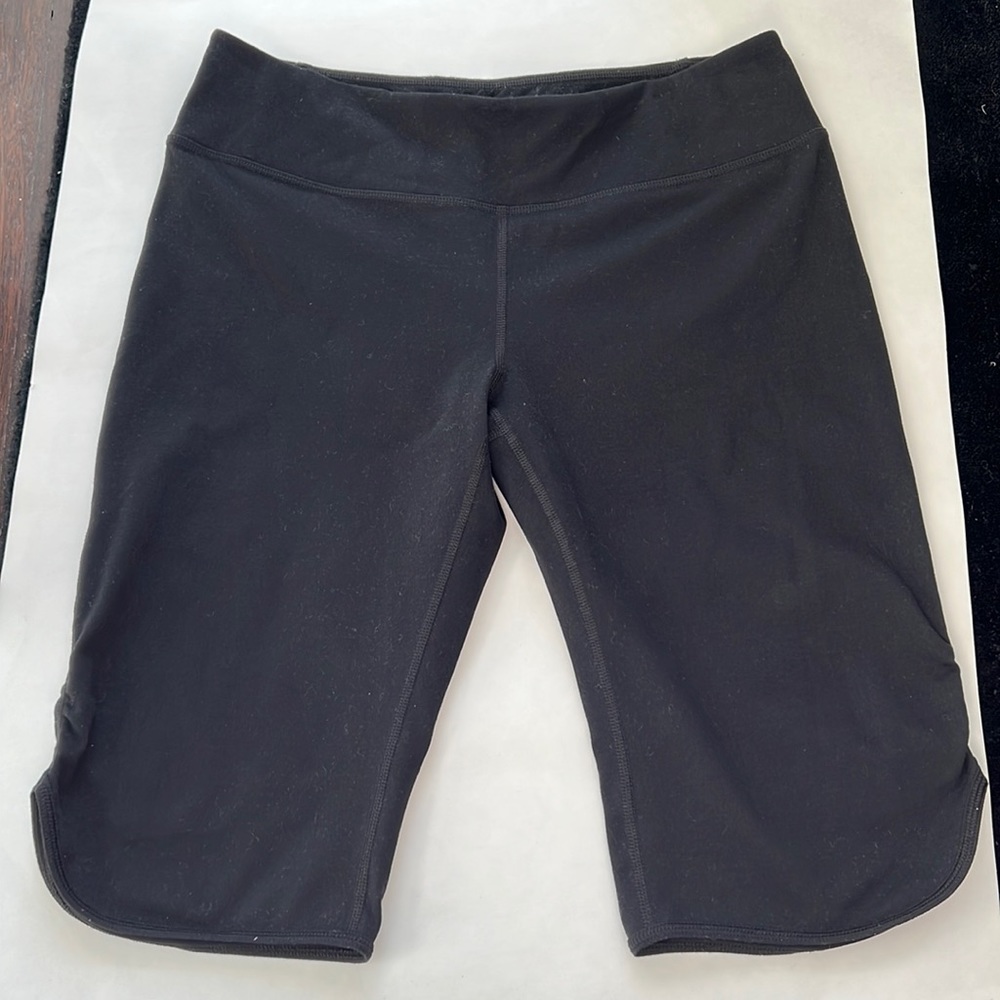 Zella black Large cropped cotton yoga pants SZ L